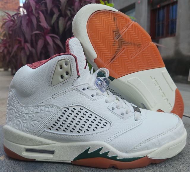 Air Jordan 5 Retro V White Odd